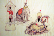 Tekening: Anton Pieck Bron: Tentoonstelling 2009