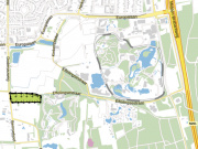 Positie terrein voormalige camping <a href="/lemma/Bernehoeve" title="Bernehoeve">Bernehoeve</a> (links) ten opzichte van het belangrijkste deel van het totale Efteling-terrein.