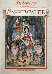 Brochure van '<a href="/lemma/Sneeuwwitje_en_de_zeven_dwergen_(musical)" title="Sneeuwwitje en de zeven dwergen (musical)">Sneeuwwitje en de zeven dwergen (musical)</a>', met promotionele illustratie door <a href="/lemma/Ton_van_de_Ven" title="Ton van de Ven">Ton van de Ven</a> voorop