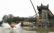 Splashtest met testsloep De Vliegende Hollander, 22 februari 2006.