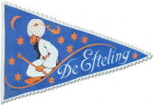 <a href="/lemma/Fakir" class="mw-redirect" title="Fakir">Fakir</a>-<a href="/lemma/Fietsvlaggetje" title="Fietsvlaggetje">fietsvlaggetje</a> ontworpen door <a href="/lemma/Henk_Potters" title="Henk Potters">Henk Potters</a> uit <a href="/lemma/Zijn_we_d%27r_al%3F_(boek)" title="Zijn we d&#039;r al? (boek)">Zijn we d&#039;r al? (boek)</a>.