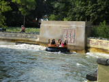 Laatste bocht in de <a href="/lemma/Pira%C3%B1a" title="Piraña">Piraña</a> met links daarvan het kijkgedeelte, augustus 2009.