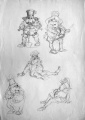 Studie voor het figuur van een <a href="/lemma/Laaf" title="Laaf">Laaf</a> door <a href="/lemma/Ton_van_de_Ven" title="Ton van de Ven">Ton van de Ven</a>. Bron: Archief Eftepedia via Ton van de Ven