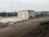 <a href="/lemma/Centrale_Kas" title="Centrale Kas">Centrale Kas</a>, gebouw is goeddeels gesloopt, alleen de versterkte inpandige kluis staat nog overeind.