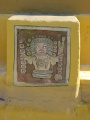 Reliëf van de &#039;Staff God&#039; uit de Tiwanaku-cultuur langs de vaargeul van de Piraña in 2002 - Foto: collectie WWCW