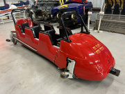 Oude bob van de <a href="/lemma/Bob" title="Bob">Bob</a>, later gebruikt in Six Flags over Texas, in de collectie van het National Roller Coaster Museum and Archives in Plainview, Texas.