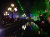 Licht en lasereffecten op de Pardoes Promenade tijdens de achtste Winter Efteling - Foto: WWCW