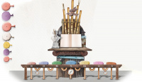 Ontwerp voor het scheetkussenorgel in de wachtrij van <a href="/lemma/Max_%26_Moritz" title="Max &amp; Moritz">Max &amp; Moritz</a>. Bron: Efteling Blog