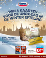Reclame Unox met winactie <a href="/lemma/Winter_Efteling" title="Winter Efteling">Winter Efteling</a> uit 2018