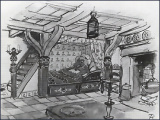 Schets voor het interieur van het sprookje van <a href="/lemma/Roodkapje" title="Roodkapje">Roodkapje</a> uit <a href="/lemma/Anton_Pieck_en_de_wonderbaarlijke_geschiedenis_van_de_Efteling" title="Anton Pieck en de wonderbaarlijke geschiedenis van de Efteling">Anton Pieck en de wonderbaarlijke geschiedenis van de Efteling</a>.