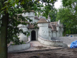 Bouw Meisje met de Zwavelstokjes in 2004: stucwerk klaar - Foto: collectie WWCW