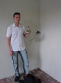 Het opladen van fotobatterijen op 3 augustus 2002.