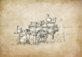 Concepttekening Nieuwe Tuffer door <a href="/lemma/Karel_Willemen" title="Karel Willemen">Karel Willemen</a>