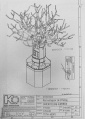 Constructietekening Sprookjesboom - Tekening Efteling via Eftelist