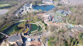 Overzicht Piraña, bouw Max &amp; Moritz en Fata Morgana - Dronebeeld maart 2020 - Beeld via Looopings.nl