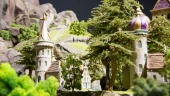 Detailopname tijdens bouw Diorama in Panorama Salon Symbolica - Persmateriaal Efteling