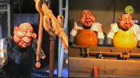 Foto van de laven voor het Lariekoekhuys die aan het proefdraaien zijn. Uit de Youtube-serie &quot;De Magische Klok&quot;