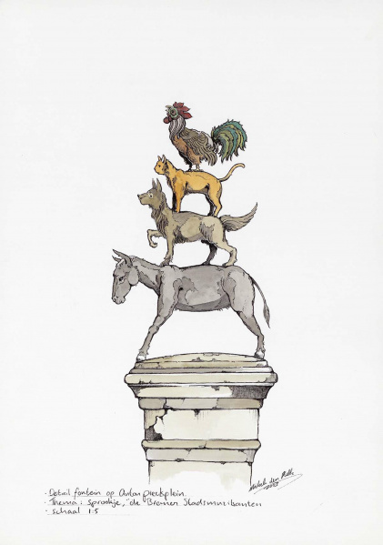 Bestand:Ontwerp-bremerstadsmuzikanten-dulk2003.jpg