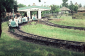 Station van het Kinderspoor en deel van het traject op 29 juli 1962.