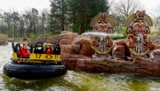 Nieuwe interactieve waterspuwende beelden bij de Piraña, 1 april 2014.