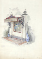 Schets voor de <a href="/lemma/Automatische_Informateur" title="Automatische Informateur">Automatische Informateur</a> door <a href="/lemma/Anton_Pieck" title="Anton Pieck">Anton Pieck</a>. Bron: Tovertafel in het <a href="/lemma/Efteling_Museum" title="Efteling Museum">Efteling Museum</a>