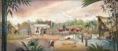 Schets <a href="/lemma/Wereld_van_Sindbad" title="Wereld van Sindbad">Wereld van Sindbad</a> met toevoeding <a href="/lemma/Kashba" title="Kashba">Kashba</a> door <a href="/lemma/Sander_de_Bruijn" title="Sander de Bruijn">Sander de Bruijn</a>. Links <a href="/lemma/Vogel_Rok" title="Vogel Rok">Vogel Rok</a> en rechts <a href="/lemma/Sirocco" title="Sirocco">Sirocco</a>.
