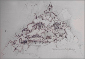 Diorama ontwerp - Anton Pieck