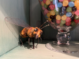 Bij bij jelly beans in interieur <a href="/lemma/De_Soete_Inval" title="De Soete Inval">De Soete Inval</a> in 2024 - Foto: Eftepedia