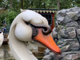 Close-up zwanenkop De Zes Zwanen in september 2019 - Foto: Eftepedia