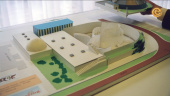 Maquette van Vogelrok waarbij het ritverloop te zien is. Uit YouTube-serie &quot;De Magische Klok&quot;