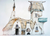 Schets van het <a href="/lemma/Lariekoekhuys" title="Lariekoekhuys">Lariekoekhuys</a> door <a href="/lemma/Ton_van_de_Ven" title="Ton van de Ven">Ton van de Ven</a>. Bron: Archief Eftepedia via Ton van de Ven.