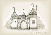 Magische Stadspoort van <a href="/lemma/Raveleijn" title="Raveleijn">Raveleijn</a>, ontwerp door <a href="/lemma/Sander_de_Bruijn" title="Sander de Bruijn">Sander de Bruijn</a>, februari <a href="/lemma/2009" title="2009">2009</a>