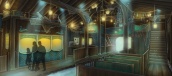 Ontwerp voor Boathouse (station) Merlin&#039;s Quest in Toverland - Peter van Holsteijn