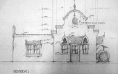 Bouwtekening van het Leedhuys, uit de beeldbank van De Vijf Zintuigen