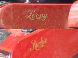 De namen &#039;Loopy&#039; en &#039;Kurkie&#039; op de Pythontreinen, 11 juni 2006.