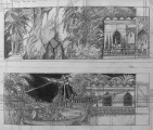 Schetsen voor de <a href="/lemma/Haven" title="Haven">Haven</a> uit <a href="/lemma/Fata_Morgana" title="Fata Morgana">Fata Morgana</a>. Bron: <a href="/lemma/Kroniek_van_een_Sprookje" title="Kroniek van een Sprookje">Kroniek van een Sprookje</a>