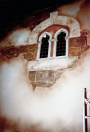 Voorportaal, 07-1985. Detail van de wand tegenover de scène met de buikdanseres, gezien vanuit de vaargeul.