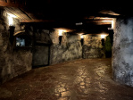 Wachtrij van het <a href="/lemma/Spookslot" title="Spookslot">Spookslot</a> richting <a href="/lemma/Ronde_Zaal" title="Ronde Zaal">Ronde Zaal</a> met gelijk links de <a href="/lemma/Schedelnis" title="Schedelnis">schedelnis</a>.