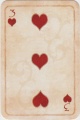 Harten Drie uit de <a href="/lemma/Speelkaarten_Set" title="Speelkaarten Set">Speelkaarten Set</a>