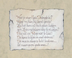 Ontwerp voor het bordje bij <a href="/lemma/Klein_Duimpje" title="Klein Duimpje">Klein Duimpje</a> door <a href="/lemma/Ton_van_de_Ven" title="Ton van de Ven">Ton van de Ven</a>
