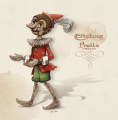 Ontwerp voor de figuur van <a href="/lemma/Pinokkio" title="Pinokkio">Pinokkio</a> door Alessio Castellani