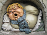 Geeuwende Gijs tijdens Winter Efteling 2011/2012