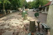 Verbouwing van het <a href="/lemma/Witte_Paardplein" title="Witte Paardplein">Witte Paardplein</a> aan de kant van <a href="/lemma/In_de_Gelaarsde_Kat" title="In de Gelaarsde Kat">In de Gelaarsde Kat</a>. De zithoek met bomen wordt verwijderd.
